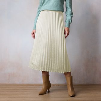 Women's LC Lauren Conrad Pleated Pull-On Midi Skirt