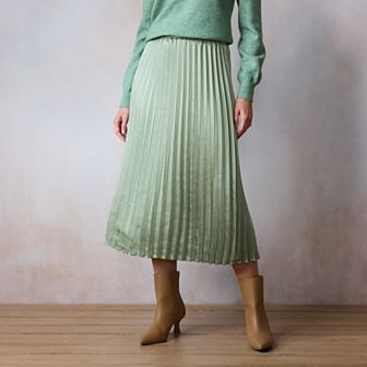 Women's LC Lauren Conrad Pleated Pull-On Midi Skirt