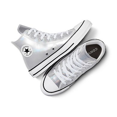 Converse Girls' CTAS Metallic High-Top Basketball Shoes
