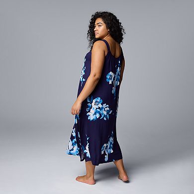 Plus Size Simply Vera Vera Wang Maxi Chemise