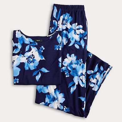 Women's Simply Vera Vera Wang 2-pc. Pajama Top & Pajama Pants Set