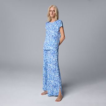 Women's Simply Vera Vera Wang 2 pc Pajama Top & Pajama Pants Set