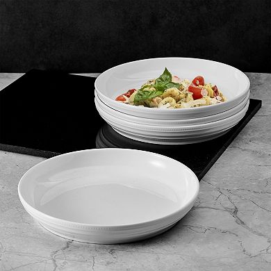 Mikasa Kamryn 8.5" Vegan Bone Pasta Bowls - Set of 4
