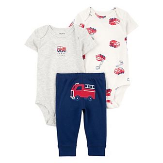Baby Boy Carter's 3 pc Fire Truck Little Character Set