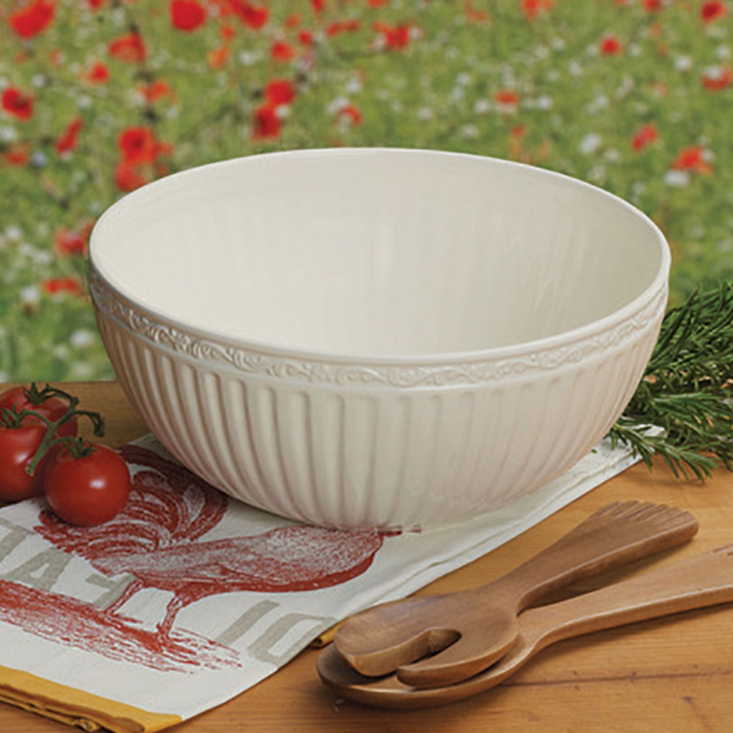MIKASA Italian Countryside Set Pasta 5 Pezzi - Ciotole In Gres, Lavastoviglie E Microonde - 6