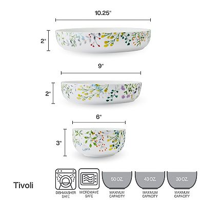 Mikasa Tivoli Garden 9-Piece Dinnerware Bowl Set