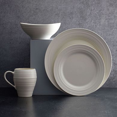 Mikasa Swirl 4-Piece Dinnerware Set