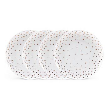 Mikasa Millie Gold Set of 4 10.5-Inch Dinner Plates