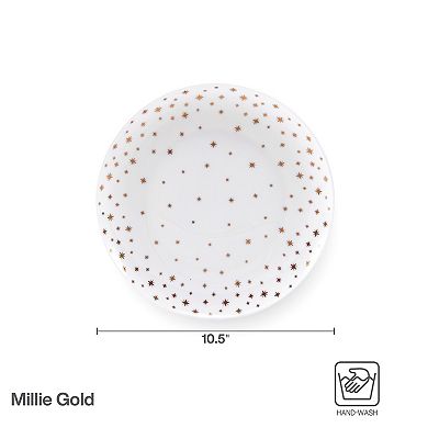 Mikasa Millie Gold Set of 4 10.5-Inch Dinner Plates