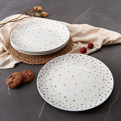 Mikasa Millie Gold Set of 4 10.5-Inch Dinner Plates