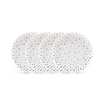 Mikasa Millie Gold Set of 4 9-Inch Salad Plates