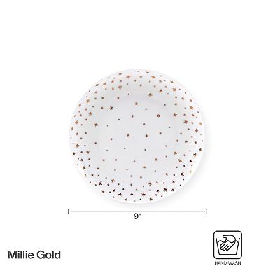 Mikasa Millie Gold Set of 4 9-Inch Salad Plates