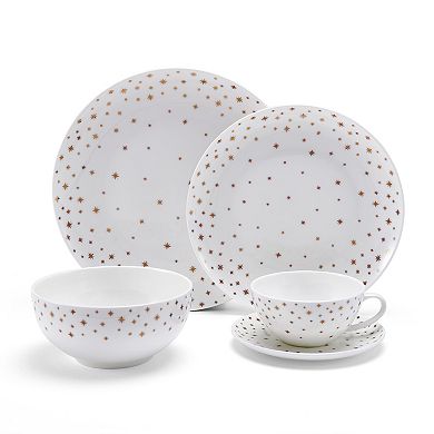 Mikasa Millie Gold Set of 4 9-Inch Salad Plates