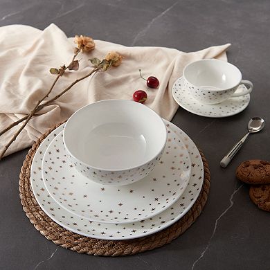 Mikasa Millie Gold Set of 4 9-Inch Salad Plates