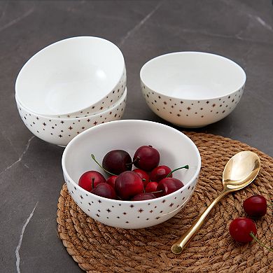 Mikasa Millie Gold Set of 4 6-Inch All Purpose Bowls