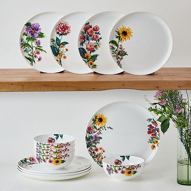 Mikasa Garden Of Petals 12-Piece Dinnerware Set