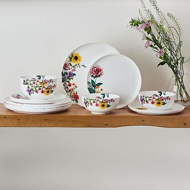 Mikasa Garden Of Petals 12-Piece Dinnerware Set
