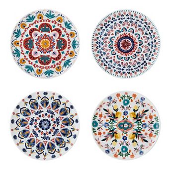 Mikasa Painted Medallion 9 in Set of Salad Plates