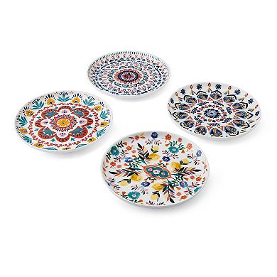 Mikasa Painted Medallion 6-in. Set of 4 Appetizer Plates