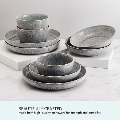 Mikasa Huxley Grey 9-Piece Dinnerware Set