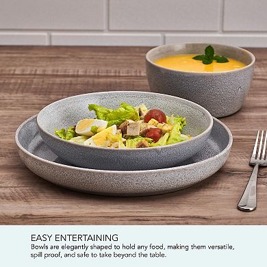 Mikasa Huxley Grey 9-Piece Dinnerware Set