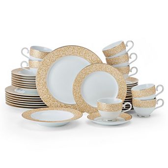 Mikasa Parchment Gold 40 pc Dinnerware Set
