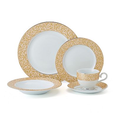 Mikasa Parchment Gold 40-Piece Dinnerware Set