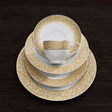 Mikasa Parchment Gold 40-Piece Dinnerware Set