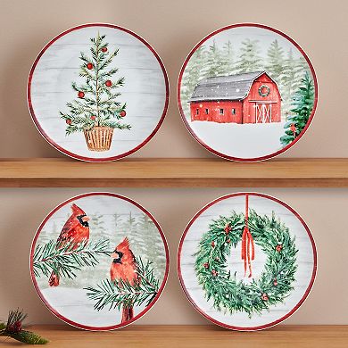 Mikasa Countryside Christmas 9-in. Set of 4 Salad Plates