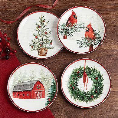 Mikasa Countryside Christmas 9-in. Set of 4 Salad Plates