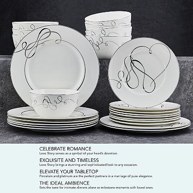 Mikasa Love Story 24-Piece Dinnerware Set
