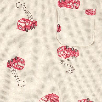 Baby Boy Carter's 2-Piece Fire Truck Outfit Set