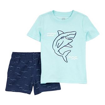 Baby Boy Carter's 2 pc Shark Outfit Set