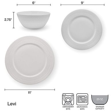 Mikasa Levi 12-Piece Dinnerware Set