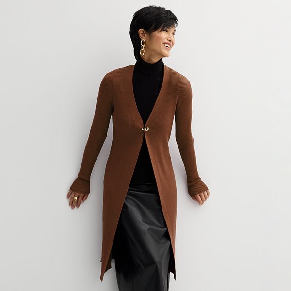 Women's Nine West Hardware Long Cardigan