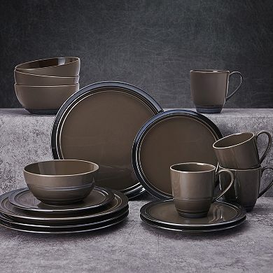 Mikasa Elura Espresso 16-Piece Dinnerware Set