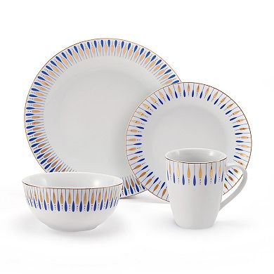 Mikasa Starburst Blue 32-Piece Dinnerware Set