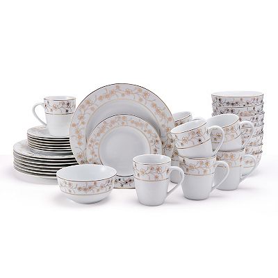 Mikasa Metallic Floral Gold 32-Piece Set