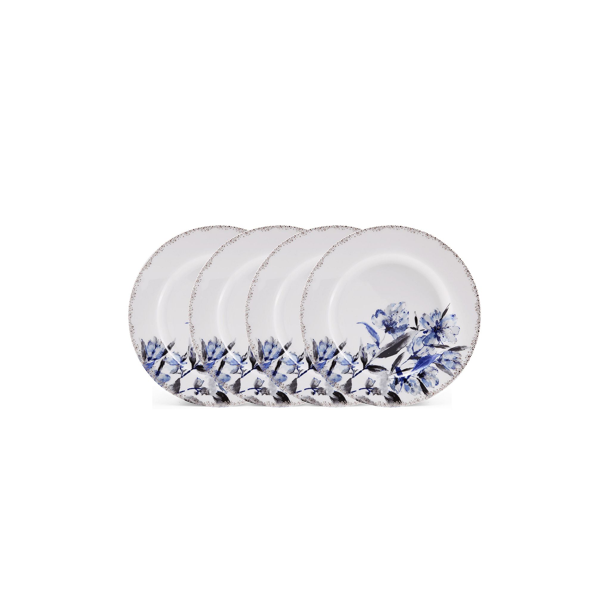 Mikasa Kaia Platinum 9-in. Set of 4 Salad Plates, Multi None