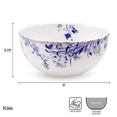 Mikasa Kaia Platinum 6-in. Set of 4 All Purpose Bowls