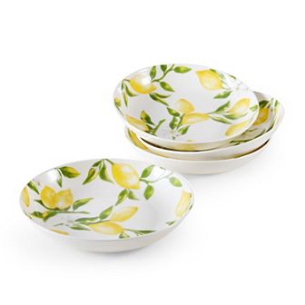 Mikasa Lemons 8.5 in Set of 4 Pasta Bowls