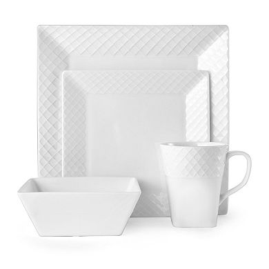 Mikasa Trellis Square 16-Piece Dinnerware Set