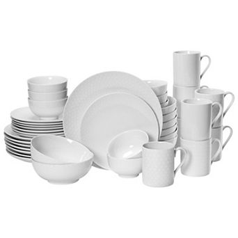 Mikasa Cheers White 40 pc Dinnerware Set