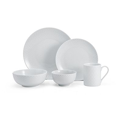 Mikasa Cheers White 40-Piece Dinnerware Set