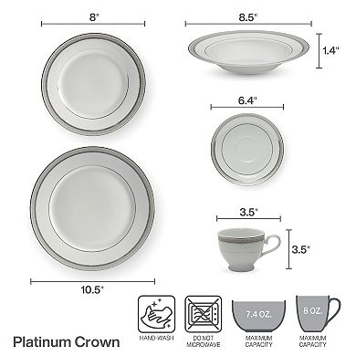 Mikasa Platinum Crown 40-Piece Dinnerware Set