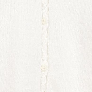 Girls 4-14 Carter's Wave Trim Cardigan Sweater