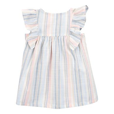 Baby Girls Carter's Striped Flutter Sleeve Dress