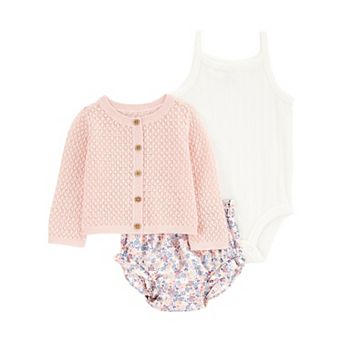 Baby Girls Carter's 3 pc Floral Cardigan Set