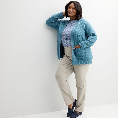 Clothing Plus Size Pull On Straight Leg Jeans Plus Size Croft