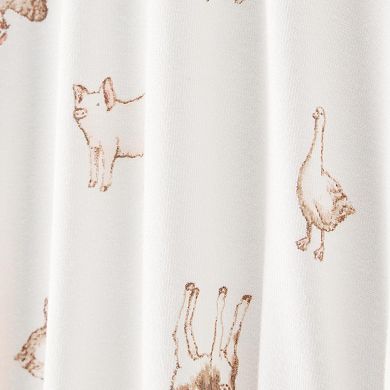 Baby Carter's 2-Pack Farm Animals Long Sleeve Bodysuits
